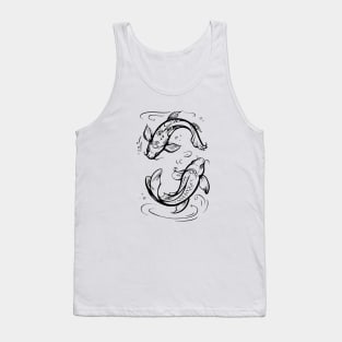 Koi fishes, Pisces zodiac sign Tank Top